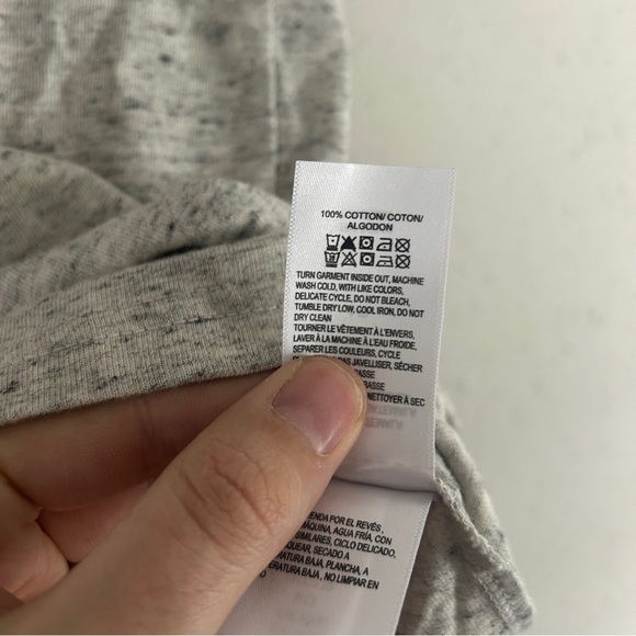 Lucky Brand Grey Pocket T-Shirt Short Sleeve Tee Neutral Casual Men’s Large NWT - Picture 4 of 5